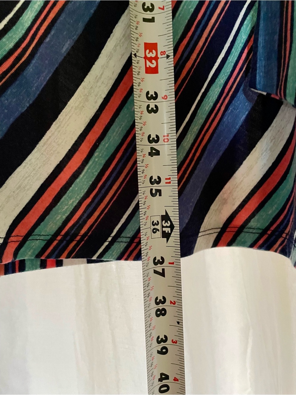 Striped A-Line Midi Skirt - Blue & Pink
Size 22/24 W - Picture 8 of 11